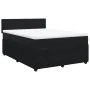 Box spring bed with black velvet mattress 160x200 cm by , Beds and slatted bases - Ref: Foro24-3287778, Price: 611,53 €, Disc...