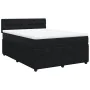 Cama box spring con colchón terciopelo negro 160x200 cm de , Camas y somieres - Ref: Foro24-3287790, Precio: 629,21 €, Descue...