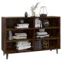 Smoked oak engineered wood sideboard 103.5x35x70 cm by , Sideboards - Ref: Foro24-813185, Price: 76,51 €, Discount: %