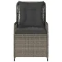 Reclining garden armchairs 2 units synthetic gray rattan by , Garden chairs - Ref: Foro24-368663, Price: 208,28 €, Discount: %