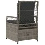 Reclining garden armchairs 2 units synthetic gray rattan by , Garden chairs - Ref: Foro24-368663, Price: 208,28 €, Discount: %