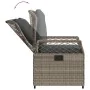 Reclining garden armchairs 2 units synthetic gray rattan by , Garden chairs - Ref: Foro24-368663, Price: 208,28 €, Discount: %