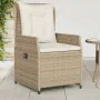 Garten-Liegestühle 2 Stück aus synthetischem Rattan in Beige. von , Gartenstühle - Ref: Foro24-368656, Preis: 203,41 €, Rabat...