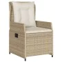 Garten-Liegestühle 2 Stück aus synthetischem Rattan in Beige. von , Gartenstühle - Ref: Foro24-368656, Preis: 203,41 €, Rabat...