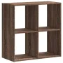 Wooden engineering brown oak shelf 68.5x32x68.5 cm by , Bookcases and shelves - Ref: Foro24-852831, Price: 50,98 €, Discount: %