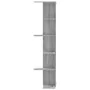 Corner wall shelf in Sonoma grey wood 36.5x36.5x140 cm by , Shelves and shelves - Ref: Foro24-852632, Price: 62,62 €, Discoun...