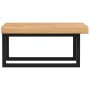 Wall-mounted steel and solid oak wood sink shelf by , bathroom vanities - Ref: Foro24-3302409, Price: 86,76 €, Discount: %