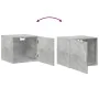 Engineered wood gray concrete wall cabinet 45x42.5x40 cm by , Sideboards - Ref: Foro24-846106, Price: 47,14 €, Discount: %