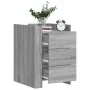 Bedside table made of gray Sonoma engineered wood, measuring 45x50x65 cm. by , Nightstands - Ref: Foro24-848309, Price: 96,32...