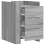 Bedside table made of gray Sonoma engineered wood, measuring 45x50x65 cm. by , Nightstands - Ref: Foro24-848309, Price: 96,32...