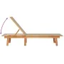 2 sun loungers with solid acacia wood table and taupe textilene by , Loungers - Ref: Foro24-3279255, Price: 347,09 €, Discoun...