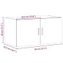 Wandschrank aus schwarzem Ingenieurholz 80x42,5x40 cm von , Sideboards - Ref: Foro24-846125, Preis: 64,98 €, Rabatt: %