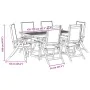 Garten-Esszimmer-Set, 7-teilig, Massivholz Akazie und Textilene von , Gartensets - Ref: Foro24-3279297, Preis: 642,01 €, Raba...