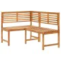 Solid acacia wood corner garden bench 140 cm by vidaXL, garden benches - Ref: Foro24-312422, Price: 215,46 €, Discount: %