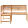 Solid acacia wood corner garden bench 140 cm by vidaXL, garden benches - Ref: Foro24-312422, Price: 215,46 €, Discount: %