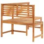 Solid acacia wood corner garden bench 140 cm by vidaXL, garden benches - Ref: Foro24-312422, Price: 215,46 €, Discount: %