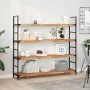 Floating shelf 2 units acacia wood oil finish 120x30x4 cm by , Shelves and shelves - Ref: Foro24-3279620, Price: 134,85 €, Di...