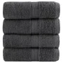 4 units of 100% cotton anthracite gray towels 30x30 cm 600 gsm by , Towels - Ref: Foro24-137149, Price: 12,34 €, Discount: %