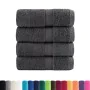 4 units of 100% cotton anthracite gray towels 30x30 cm 600 gsm by , Towels - Ref: Foro24-137149, Price: 12,34 €, Discount: %