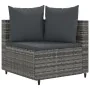 Gartensofa-Set und Kissen, 8-teilig, aus grauem Kunst-Rattan. von , Gartensets - Ref: Foro24-3308386, Preis: 491,37 €, Rabatt: %