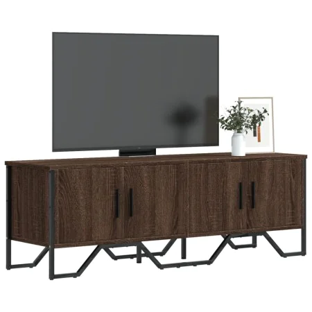 TV-Möbel aus braunem Eichenfurnierholz, 122x34x41 cm. von , TV-Möbel - Ref: Foro24-848588, Preis: 79,23 €, Rabatt: %