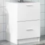 Engineered wood white bathroom cabinet 40x37x59 cm by , Bathroom furniture - Ref: Foro24-848101, Price: 73,00 €, Discount: %