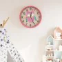 Wall clock made of polystyrene and pink glass Ø25.5 cm by , Wall clocks - Ref: Foro24-4008399, Price: 17,48 €, Discount: %