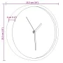 Wall clock made of polystyrene and pink glass Ø25.5 cm by , Wall clocks - Ref: Foro24-4008399, Price: 17,48 €, Discount: %