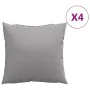 Sofa cushions 4 units gray fabric 50x50 cm by , Cushions for chairs and sofas - Ref: Foro24-360382, Price: 48,92 €, Discount: %