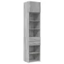 Narrow Sonoma grey engineered wood wardrobe 50x42.5x225 cm by , Sideboards - Ref: Foro24-3281313, Price: 181,56 €, Discount: %