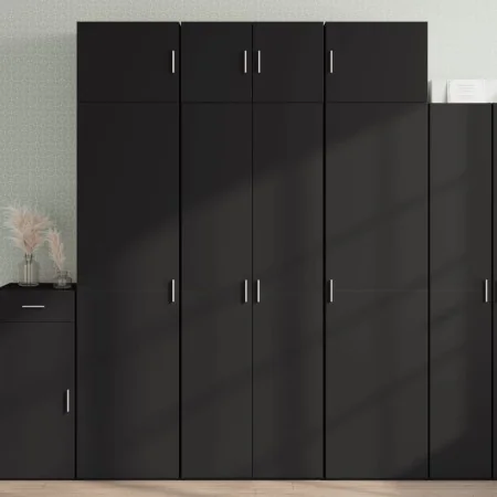 Schwarzer Holzschrank aus Ingenieurholz, 70x42,5x225 cm. von , Sideboards - Ref: Foro24-3281330, Preis: 245,61 €, Rabatt: %