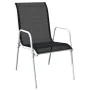 Stackable garden chairs 4 units steel and black textilene by vidaXL, Garden chairs - Ref: Foro24-313071, Price: 151,73 €, Dis...