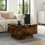 Center table and LED smoked oak engineered wood 50x50x30cm by , Coffee table - Ref: Foro24-847508, Price: 108,15 €, Discount: %