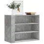 Wall-mounted furniture made of gray concrete engineered wood, measuring 75x35x60 cm. by , Shelves and shelves - Ref: Foro24-8...