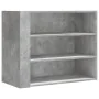 Wall-mounted furniture made of gray concrete engineered wood, measuring 75x35x60 cm. by , Shelves and shelves - Ref: Foro24-8...