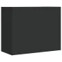 Engineered wood black wall cabinet 75x35x60 cm by , Shelves and shelves - Ref: Foro24-848417, Price: 63,85 €, Discount: %