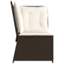 Corner garden sofa with brown synthetic rattan cushions by , Outdoor sofas - Ref: Foro24-368983, Price: 117,44 €, Discount: %