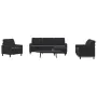 Set of sofas with 4 black velvet cushions by , Sofas - Ref: Foro24-3278366, Price: 814,43 €, Discount: %