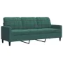 Dreiteiliges Sofaset mit dunkelgrünen Samtkissen. von , Sofas - Ref: Foro24-3278403, Preis: 534,95 €, Rabatt: %