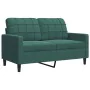 Dreiteiliges Sofaset mit dunkelgrünen Samtkissen. von , Sofas - Ref: Foro24-3278403, Preis: 534,95 €, Rabatt: %