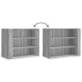 Wandschrank aus Sonoma-Eichenholz 75x35x60 cm von , Regale und Regale - Ref: Foro24-848421, Preis: 63,85 €, Rabatt: %