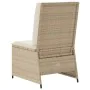 Garten-Liegesessel mit beigen Kissen aus synthetischem Rattan. von , Outdoor-Sofas - Ref: Foro24-368977, Preis: 109,99 €, Rab...