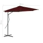 Garden umbrella with burgundy red steel pole 300x230cm by vidaXL, Umbrellas - Ref: Foro24-312518, Price: 102,68 €, Discount: %