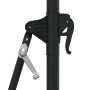 Wall umbrella with LEDs and metal pole 300 cm black by vidaXL, Umbrellas - Ref: Foro24-312528, Price: 118,68 €, Discount: %