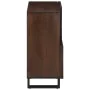 Solid mango wood sideboard in brown 80x34x75 cm by , Lockers and storage cabinets - Ref: Foro24-377571, Price: 158,36 €, Disc...