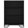 Engineered wood black shelf 80x31x106 cm by , Bookcases and shelves - Ref: Foro24-848624, Price: 68,97 €, Discount: %