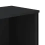 Engineered wood black shelf 80x31x106 cm by , Bookcases and shelves - Ref: Foro24-848624, Price: 68,97 €, Discount: %