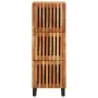 Tall solid acacia wood sideboard 40x34x110 cm by , CD and DVD storage - Ref: Foro24-377580, Price: 130,41 €, Discount: %