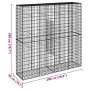 Gabion basket with galvanized iron cover 200x50x200 cm by , Pots and planters - Ref: Foro24-3295167, Price: 155,63 €, Discoun...