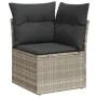 Garden sofa set 6 pieces and gray synthetic rattan cushions by , Garden sets - Ref: Foro24-3221411, Price: 459,00 €, Discount: %